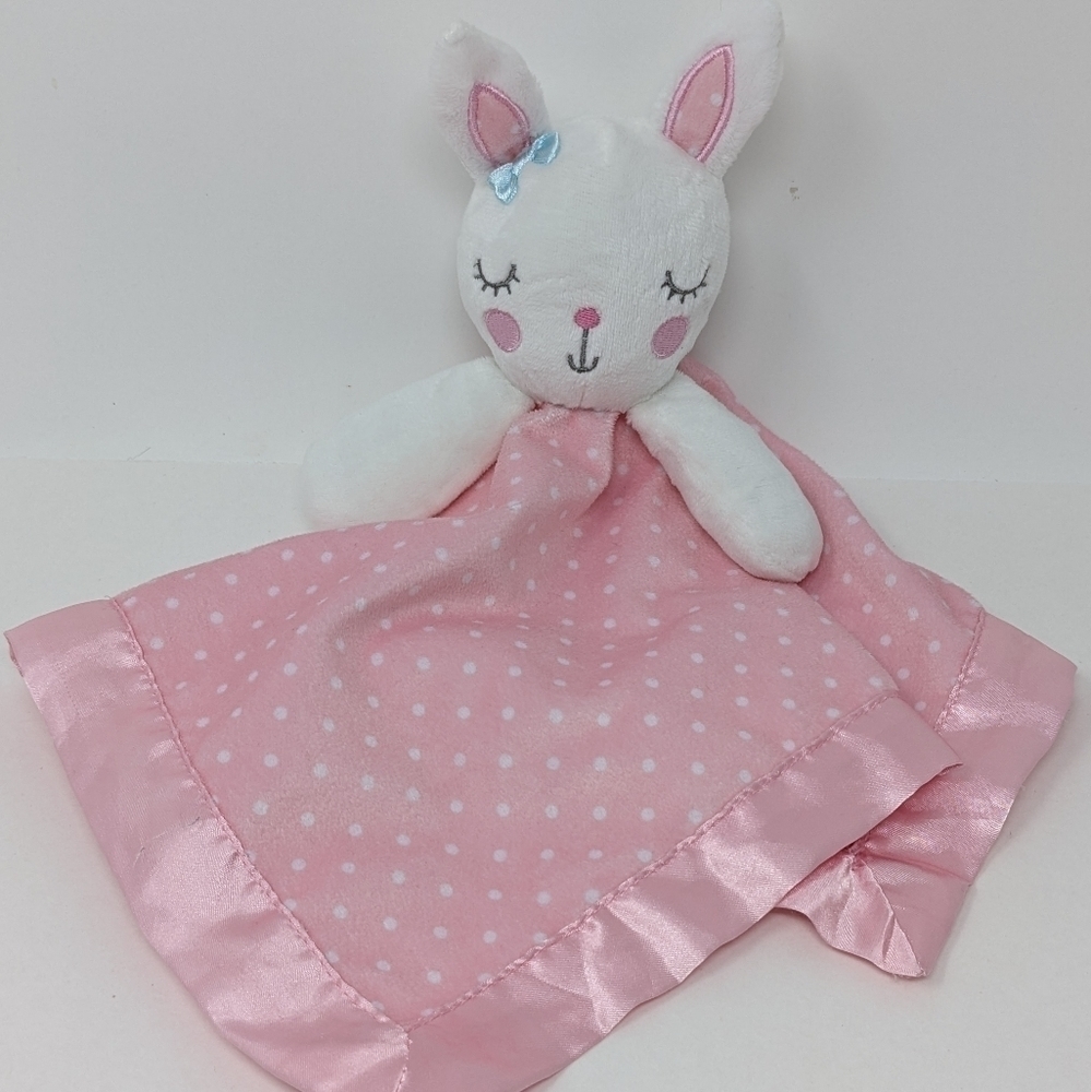 CIRCO Lovey Bunny Rabbit Sleeping Pink Polka dot
